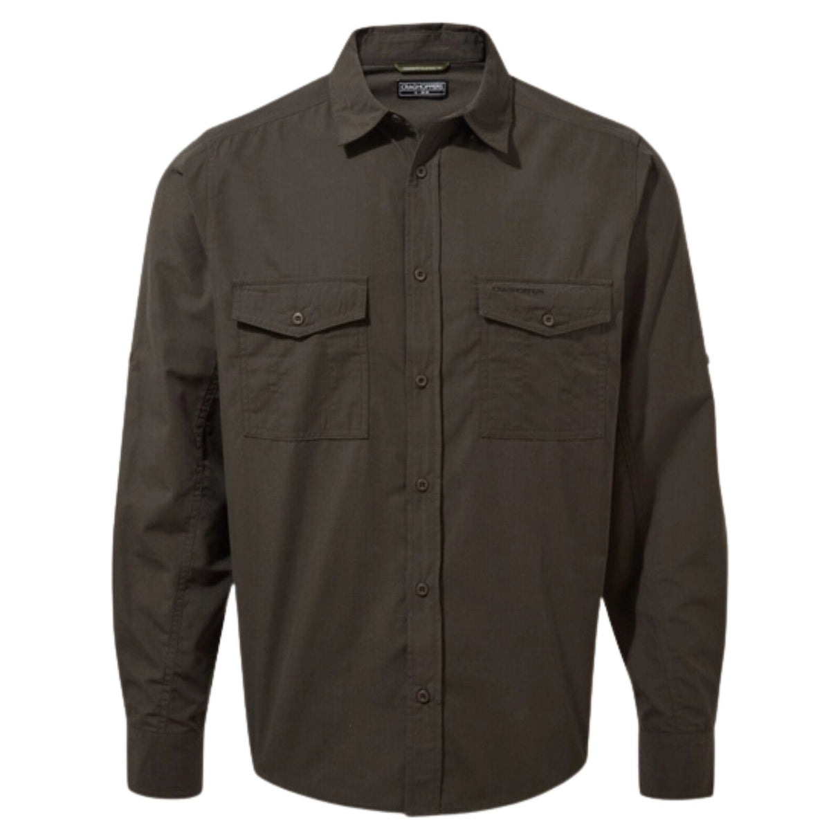 Craghoppers Kiwi Long Sleeve Outdoor Shirt in Woodland Green
