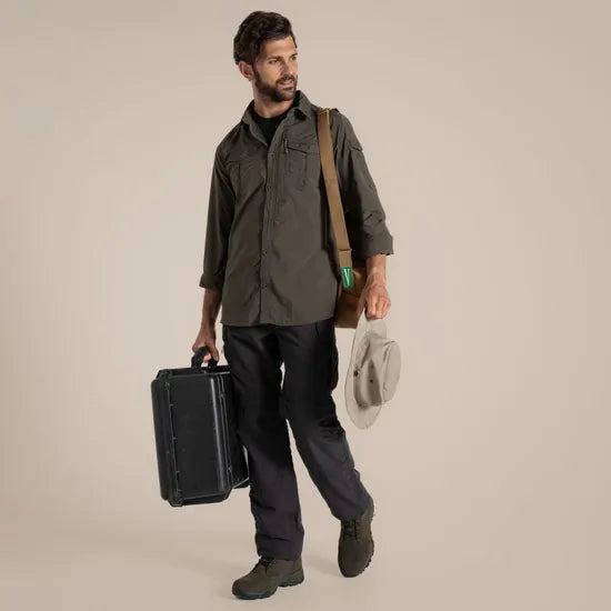 Craghoppers NosiLife Adventure III Long Sleeve Shirt in Woodland Green