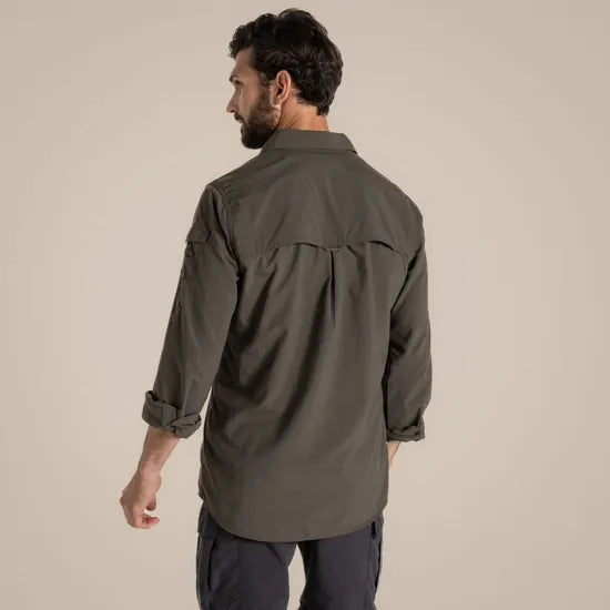 Craghoppers NosiLife Adventure III Long Sleeve Shirt in Woodland Green