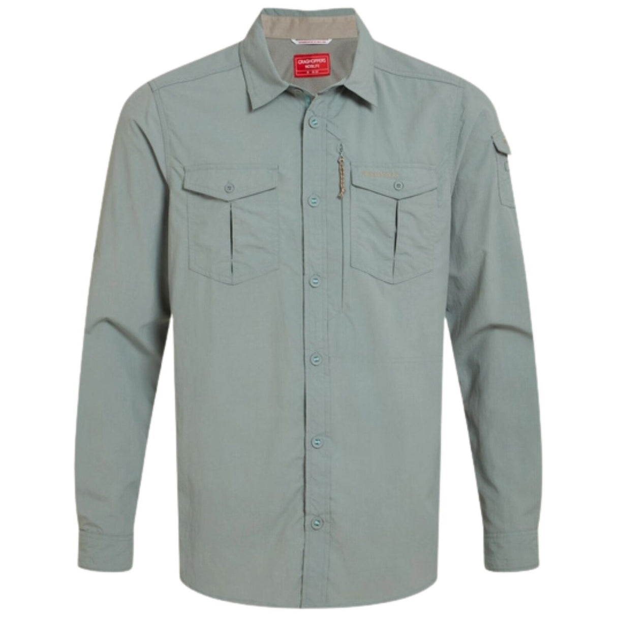 Craghoppers NosiLife Adventure III Long Sleeve Shirt in Lichen Green