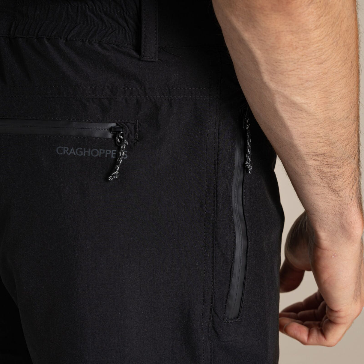 Craghoppers Mens Kiwi Pro Waterproof Trousers Pants AquaDry Hiking (Regular) in Black