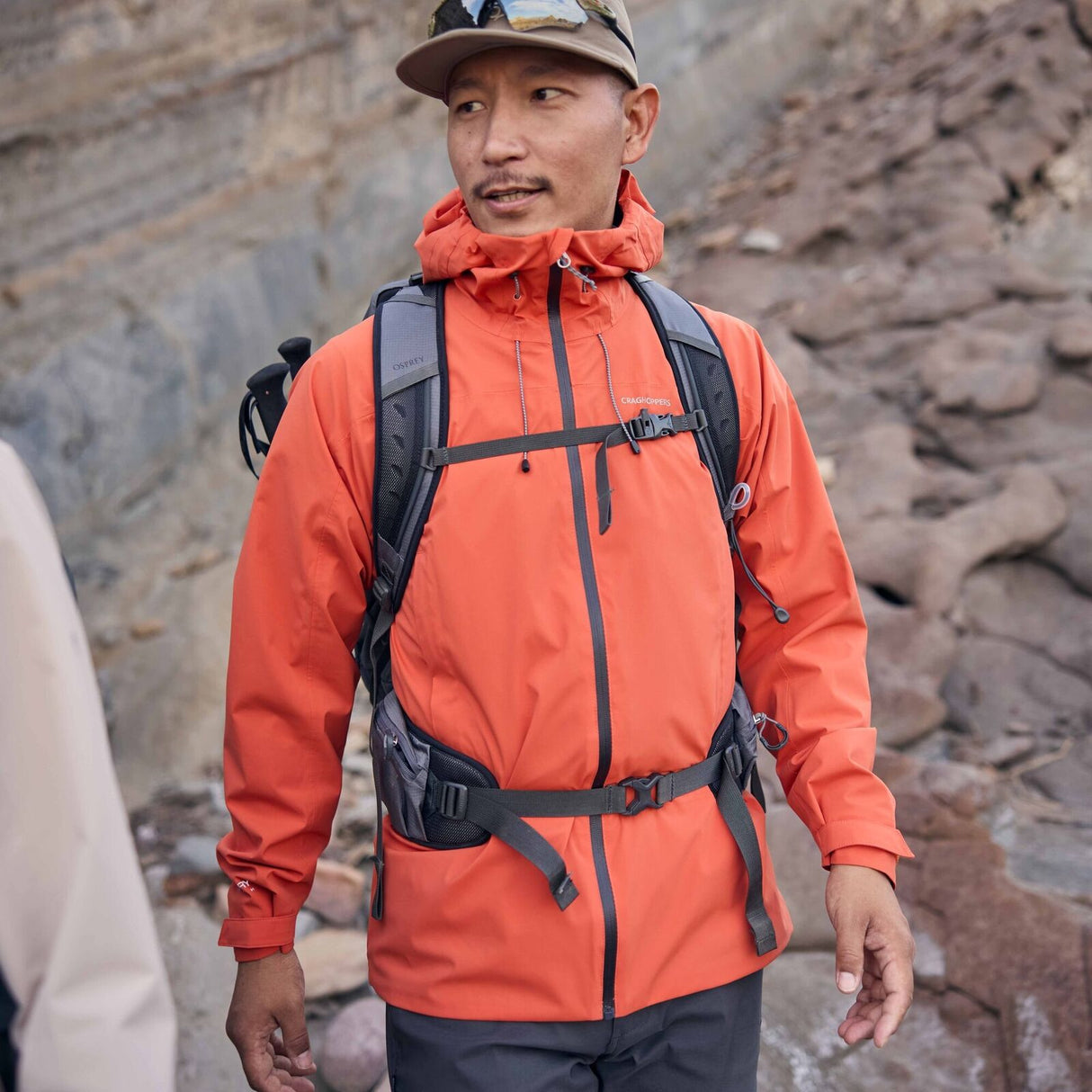 Craghoppers Ponsa Waterproof Stretch Jacket in Feldspar