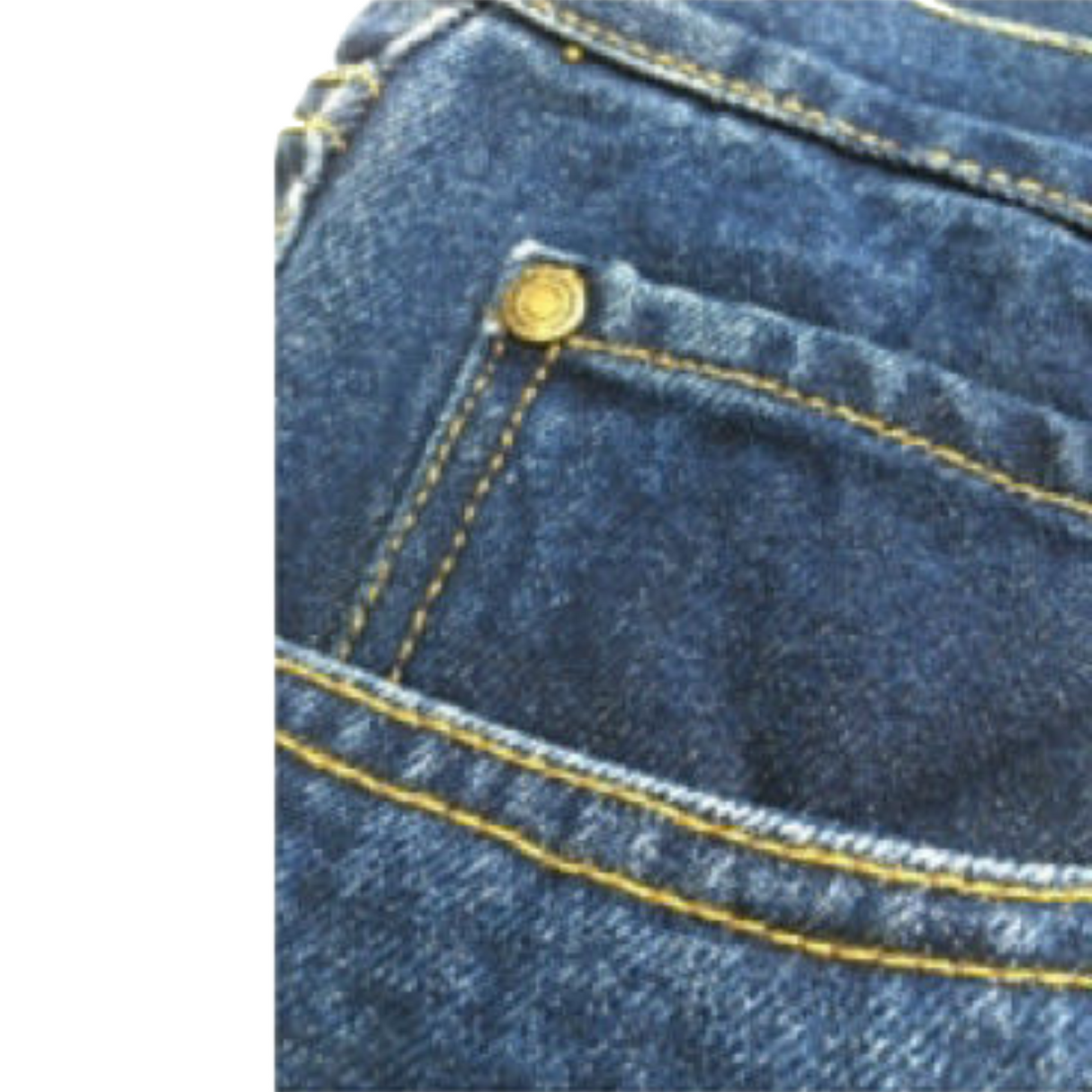 COMMANCHE Classic Basic Jeans Denim Original Straight Leg Pants Trousers - Black Blue