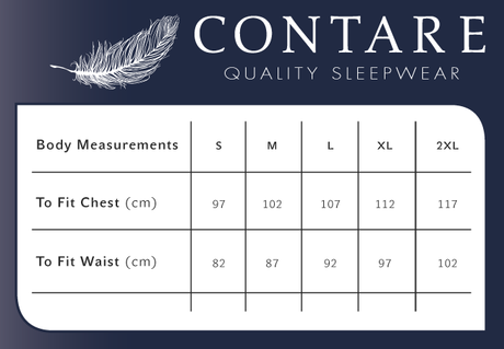 Contare V-Neck Mens Night Shirt  - 100% Cotton Nightie Gown in Red - Small