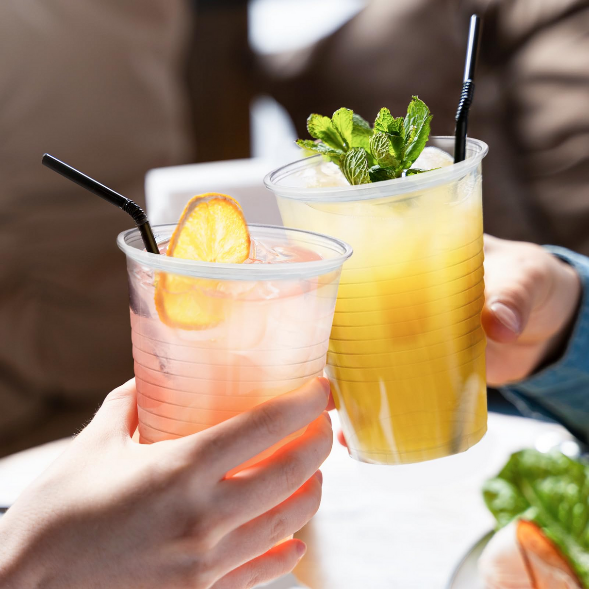 1200x 9oz (266ml) Premium Plastic Clear Cups Extra Strong PET BPA Free