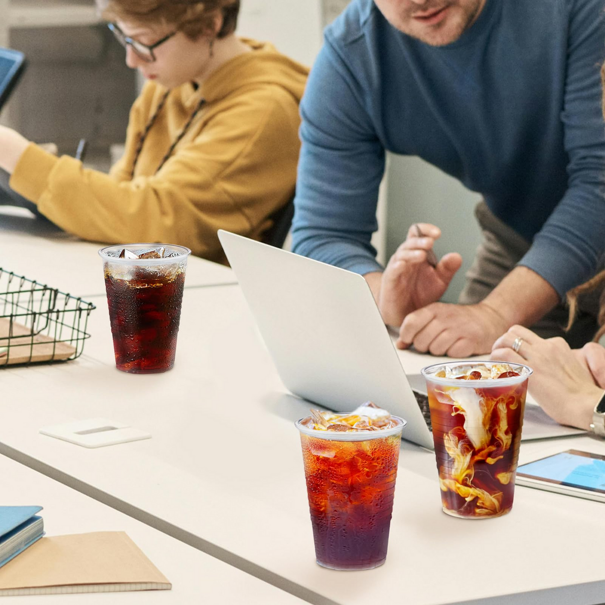 1200x 9oz (266ml) Premium Plastic Clear Cups Extra Strong PET BPA Free