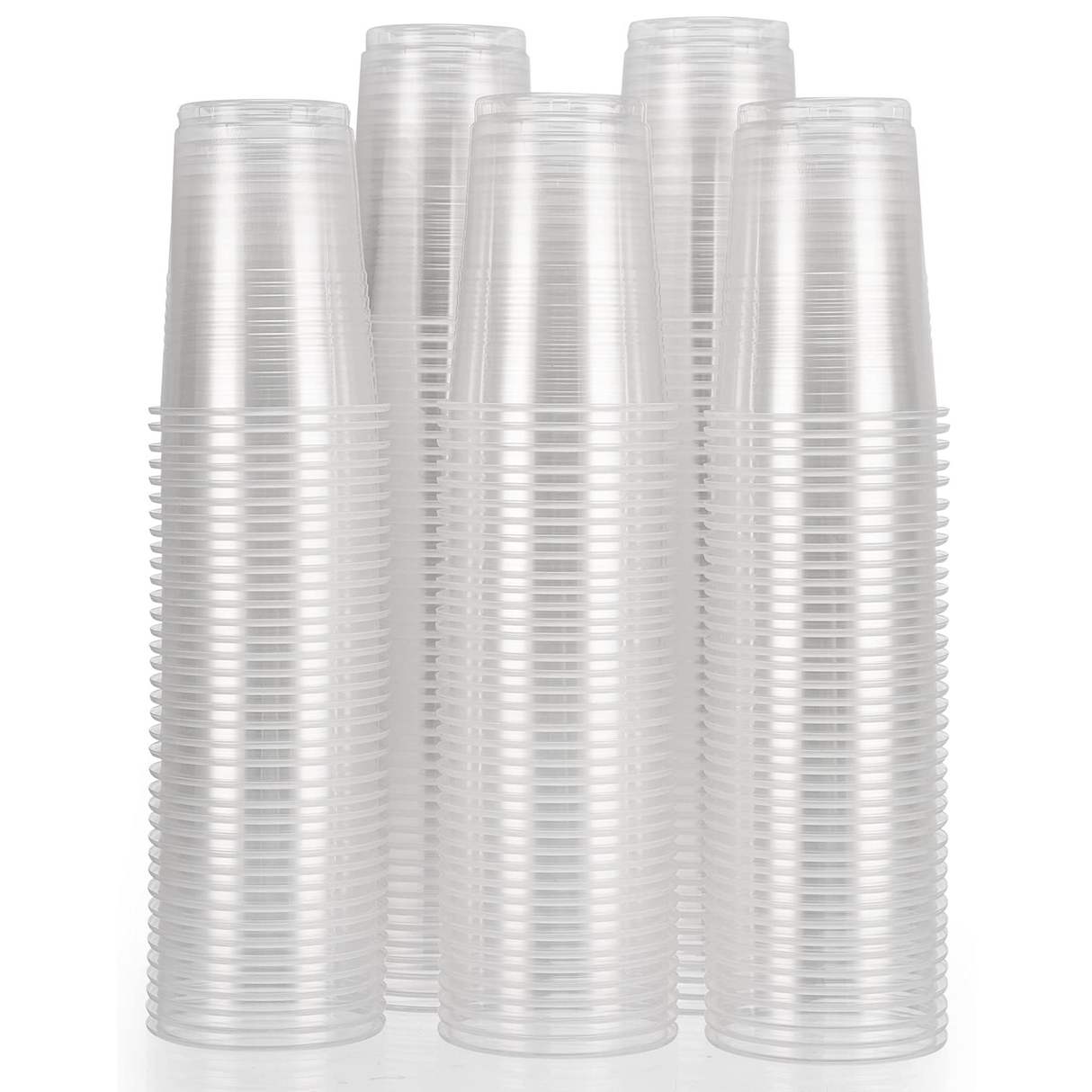 1200x 8oz/240ml Premium Clear Plastic Cups - Extra Strong PET BPA Free (Bulk)