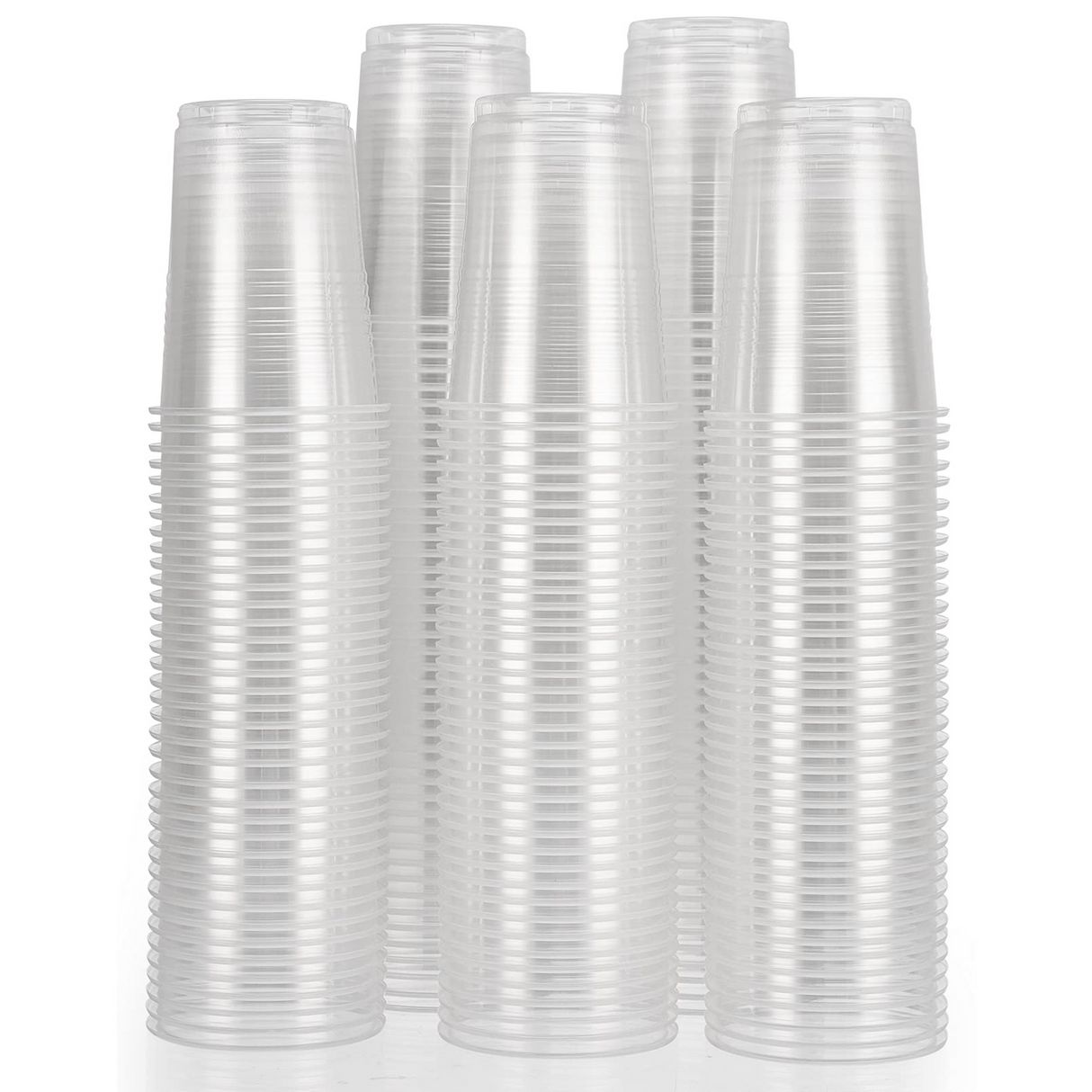 2400x 6oz/180ml Premium Clear Plastic Cups - Extra Strong PET BPA Free (Bulk)