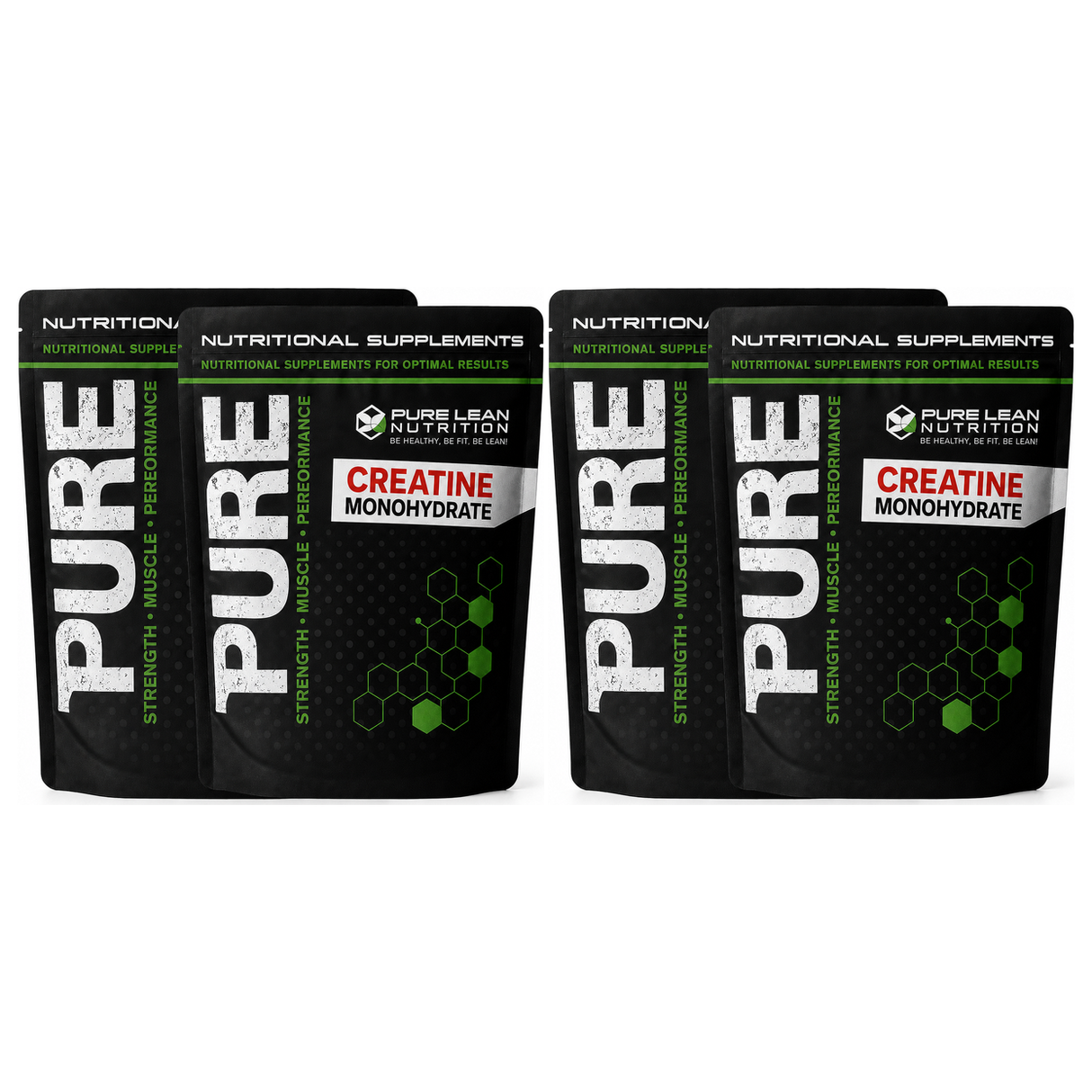 4KG Pure Lean Nutrition Creatine Monohydrate Powder Bulk Pack - Micronised (HPLC Tested Gym Supplement)