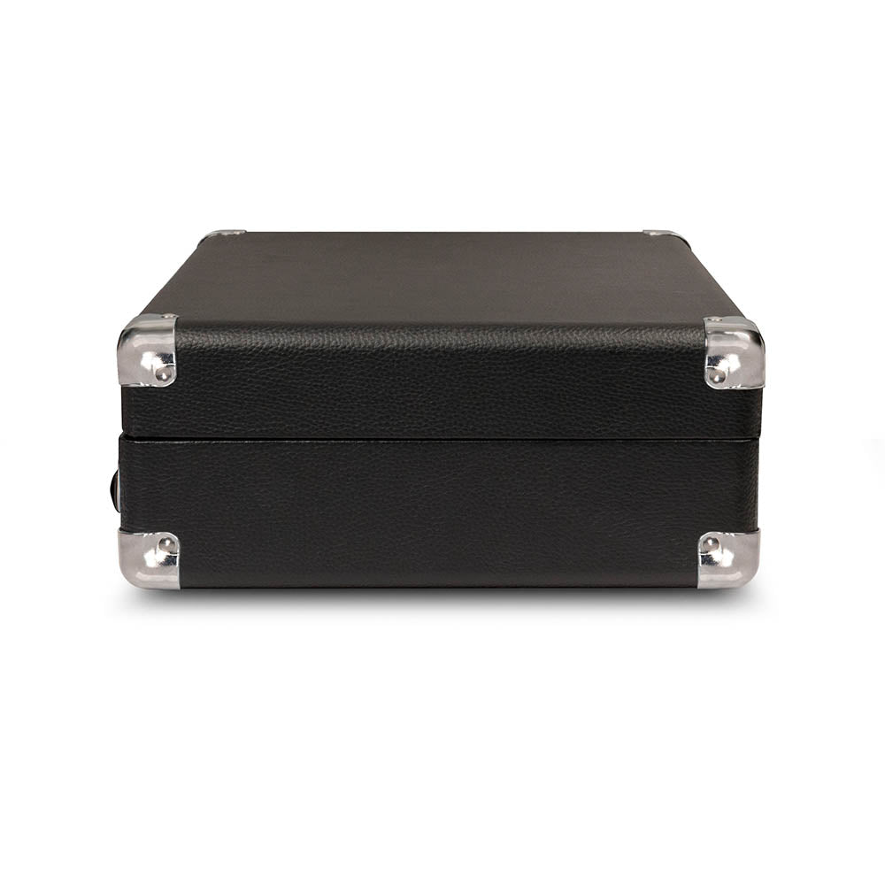 Crosley Cruiser Bluetooth Portable Turntable - Black + Crosley Entertainment Stand Bundle