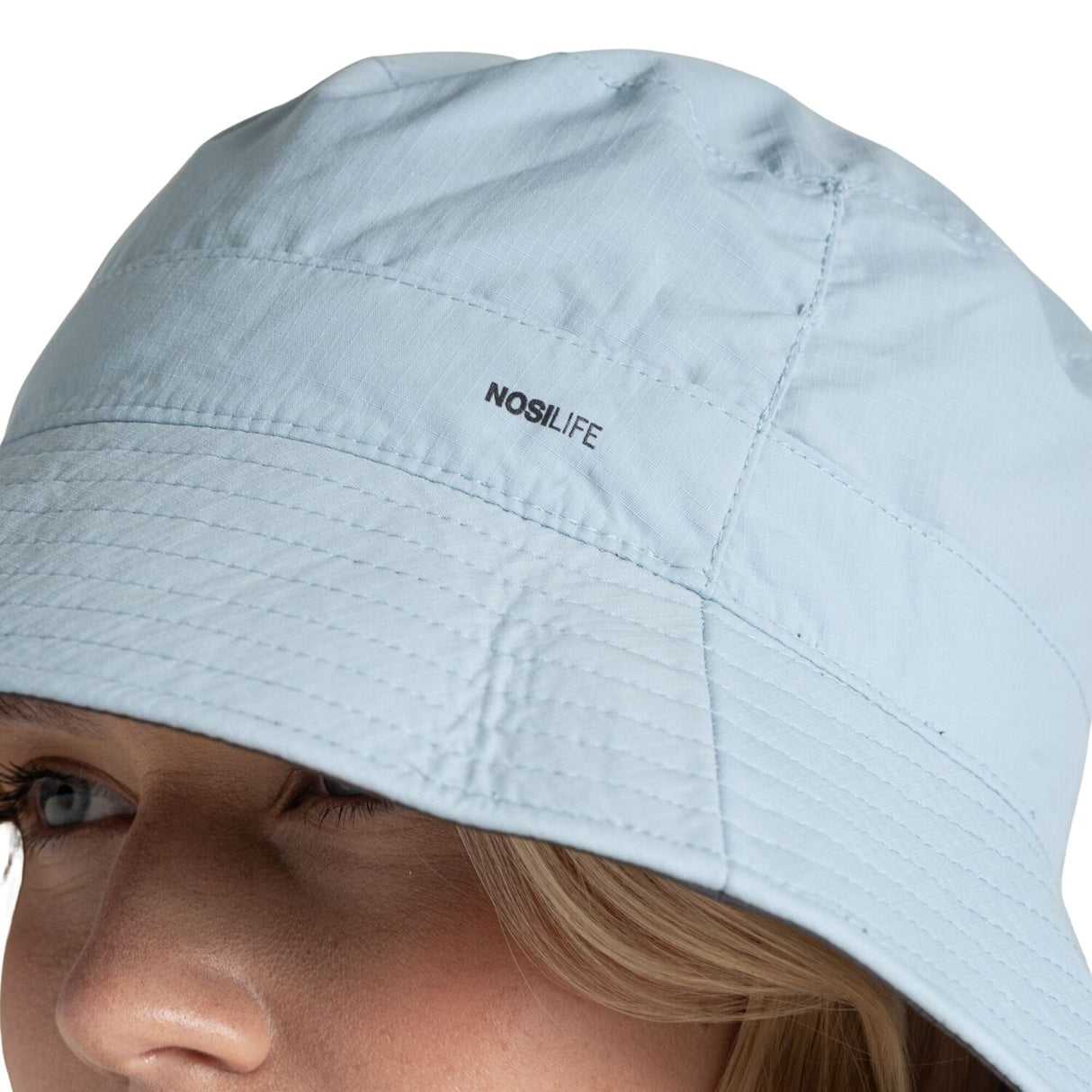 Craghoppers NosiLife Sun Hat III Unisex UPF 50+ Reversible Travel Hat in Black Pepper/Niagara Blue