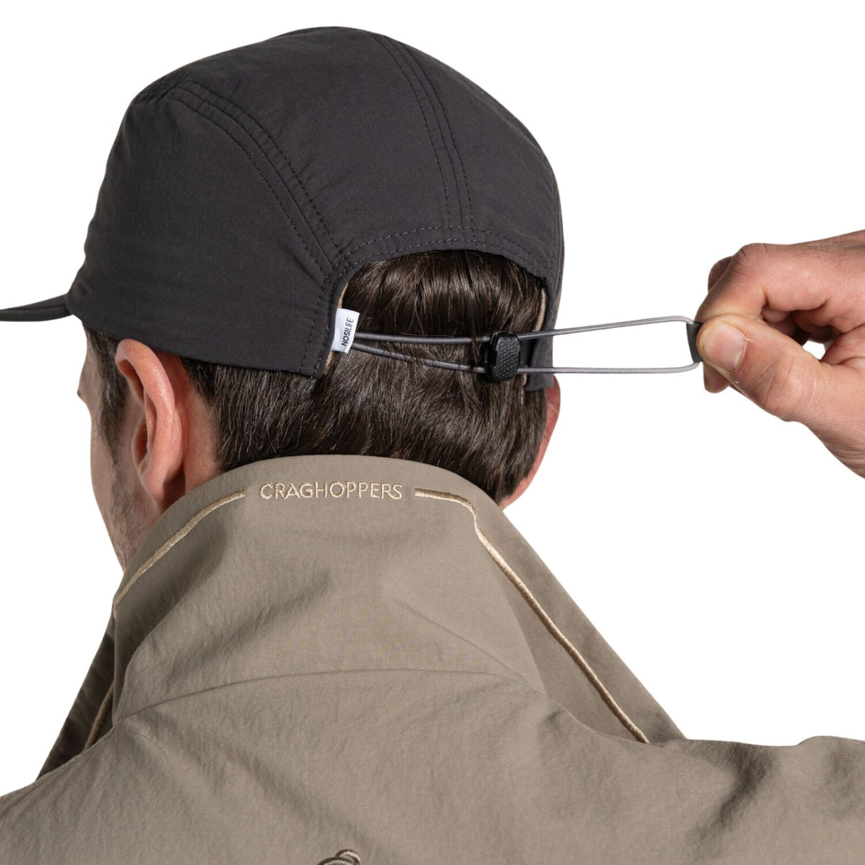 Craghoppers Nosilife Packable Cap II Lightweight Insect Repellent Hat One Size in Black Pepper