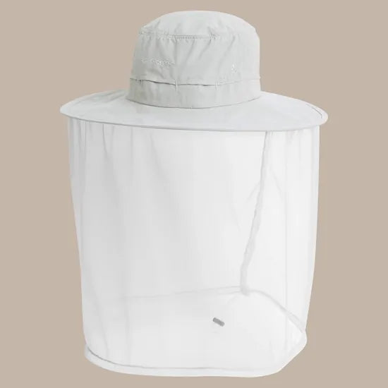 Craghoppers NosiLife Ultimate Hat II Unisex Anti-Insect Mesh Face Sun Hat UPF 50+ in Parchment - M/L