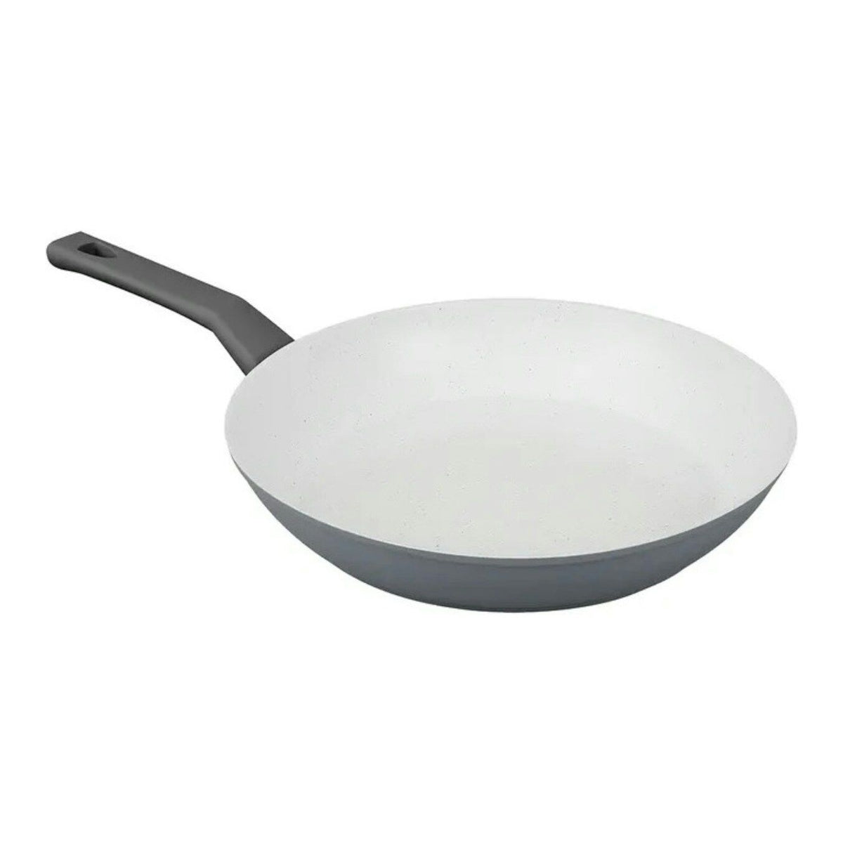 8pcs Clevinger Non-Stick Cookware Pots & Pans Set in Grey/White (PFOA Free)