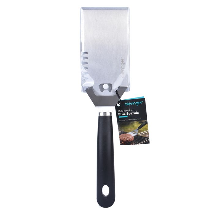 Stainless Steel Serrated Multi-Functional Wide BBQ Spatula