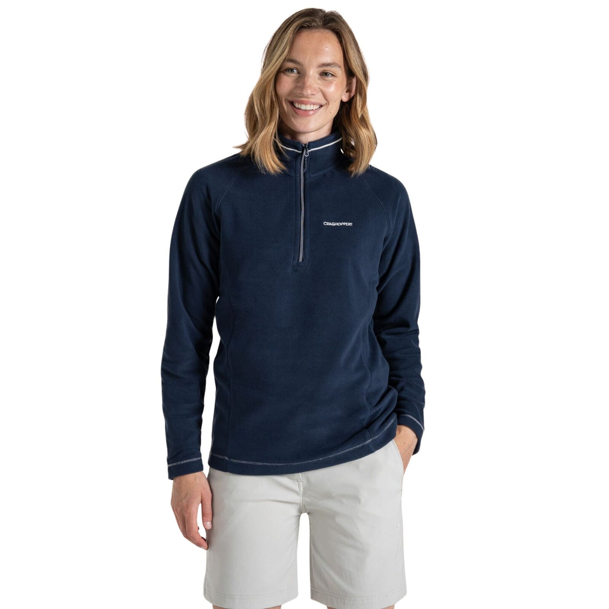 Craghoppers Miska VI Womens Half Zip Fleece Pullover in Blue Navy