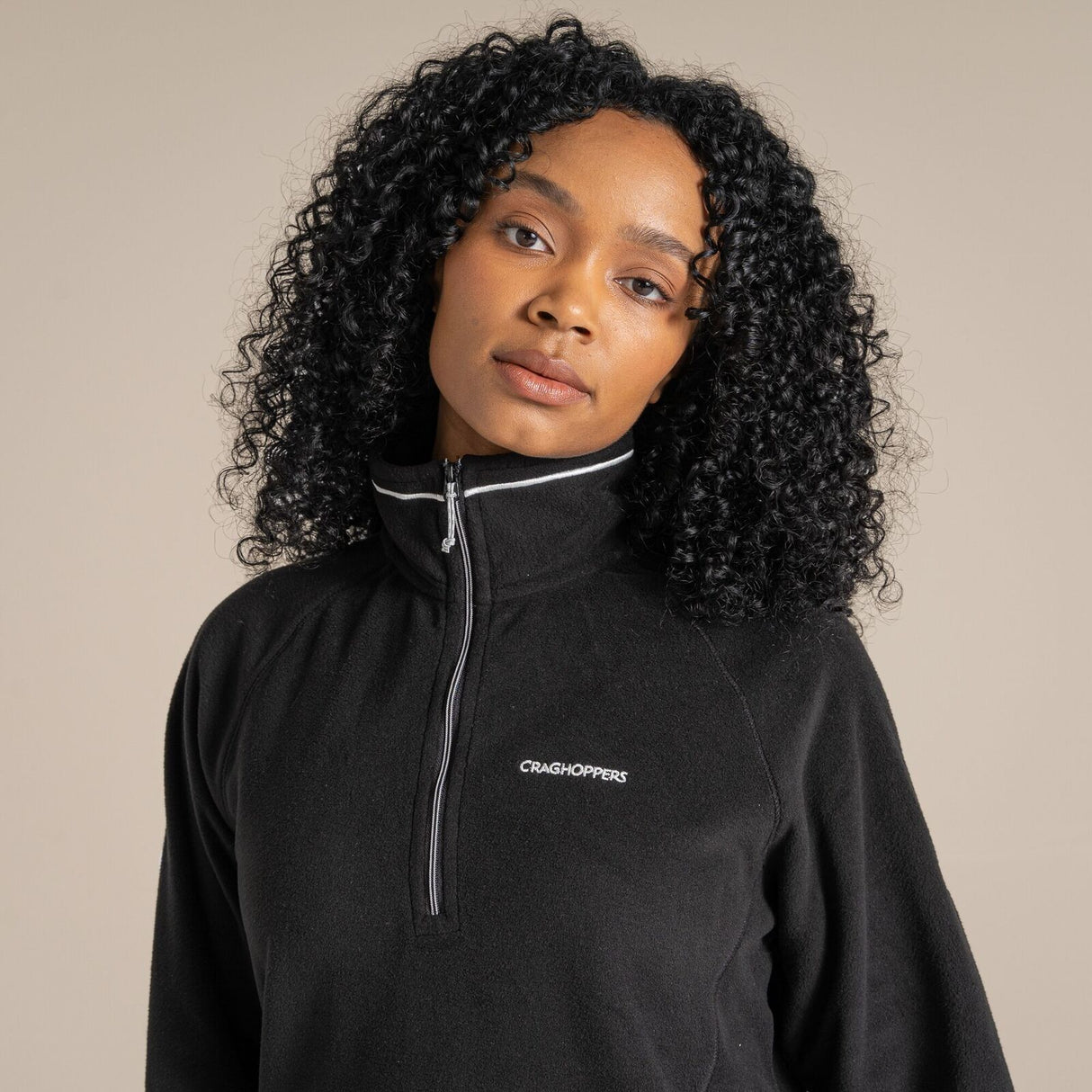 Craghoppers Miska VI Womens Half Zip Fleece Pullover in Black