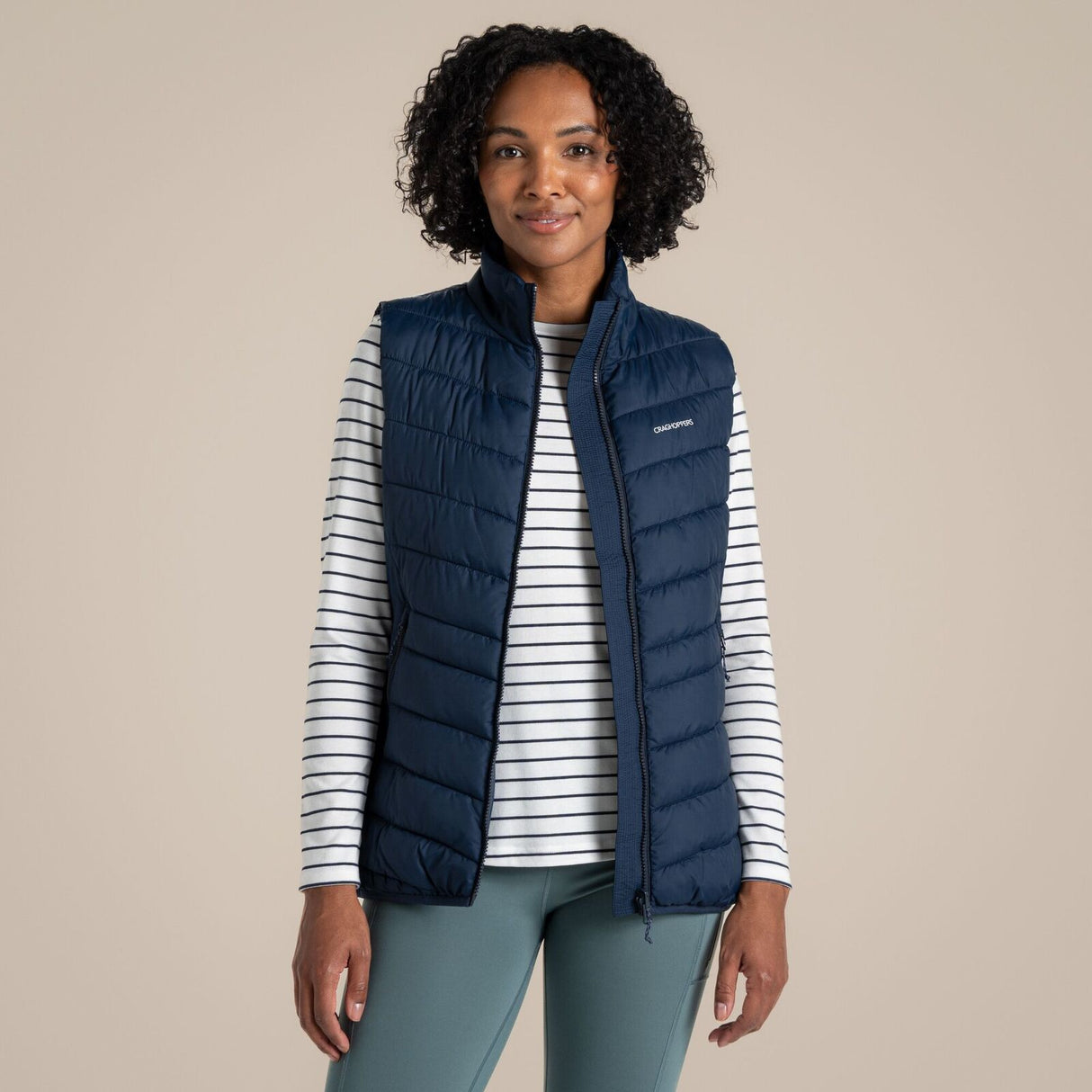 Craghoppers Compresslite IX Womens Gilet ThermoPro Packable Vest in Blue Navy