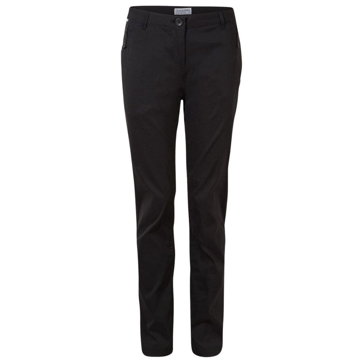 Craghoppers Kiwi Pro II Women’s Hiking Trousers Stretch UPF 50+ Water Repellent in Black