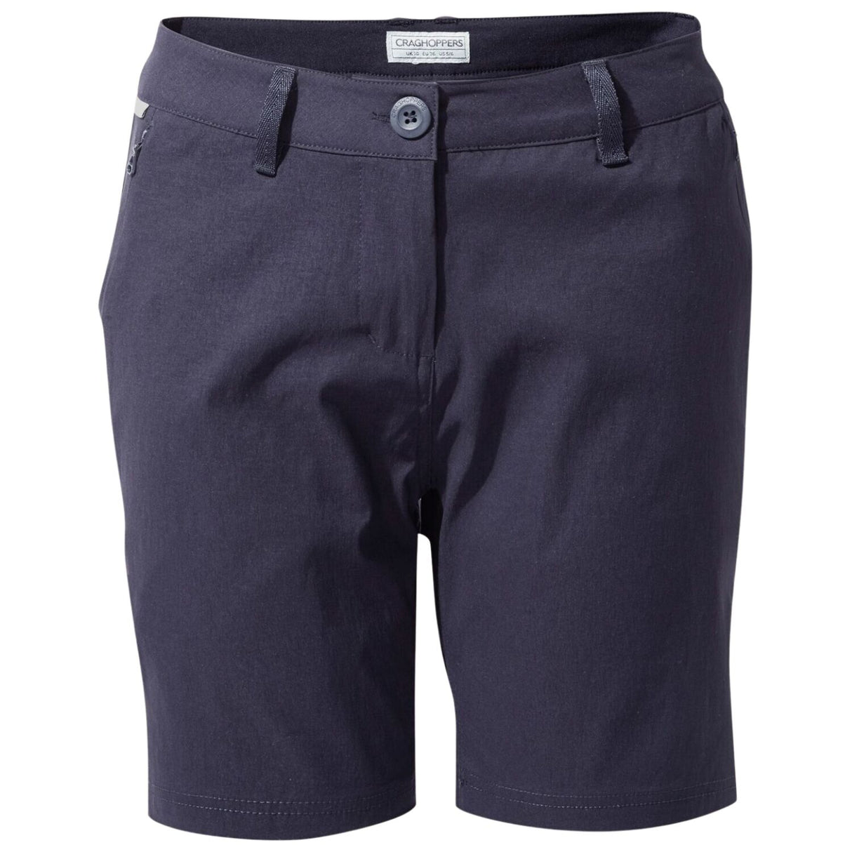 Craghoppers Womens Stretch Kiwi Pro II Shorts 7" Quick Dry UPF50+ Water Repellent in Dark Navy