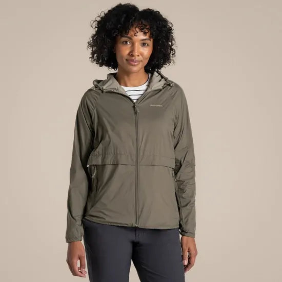 Craghoppers Womens Rosa Insect Repellent Reversible Jacket in Wild Olive/Vert