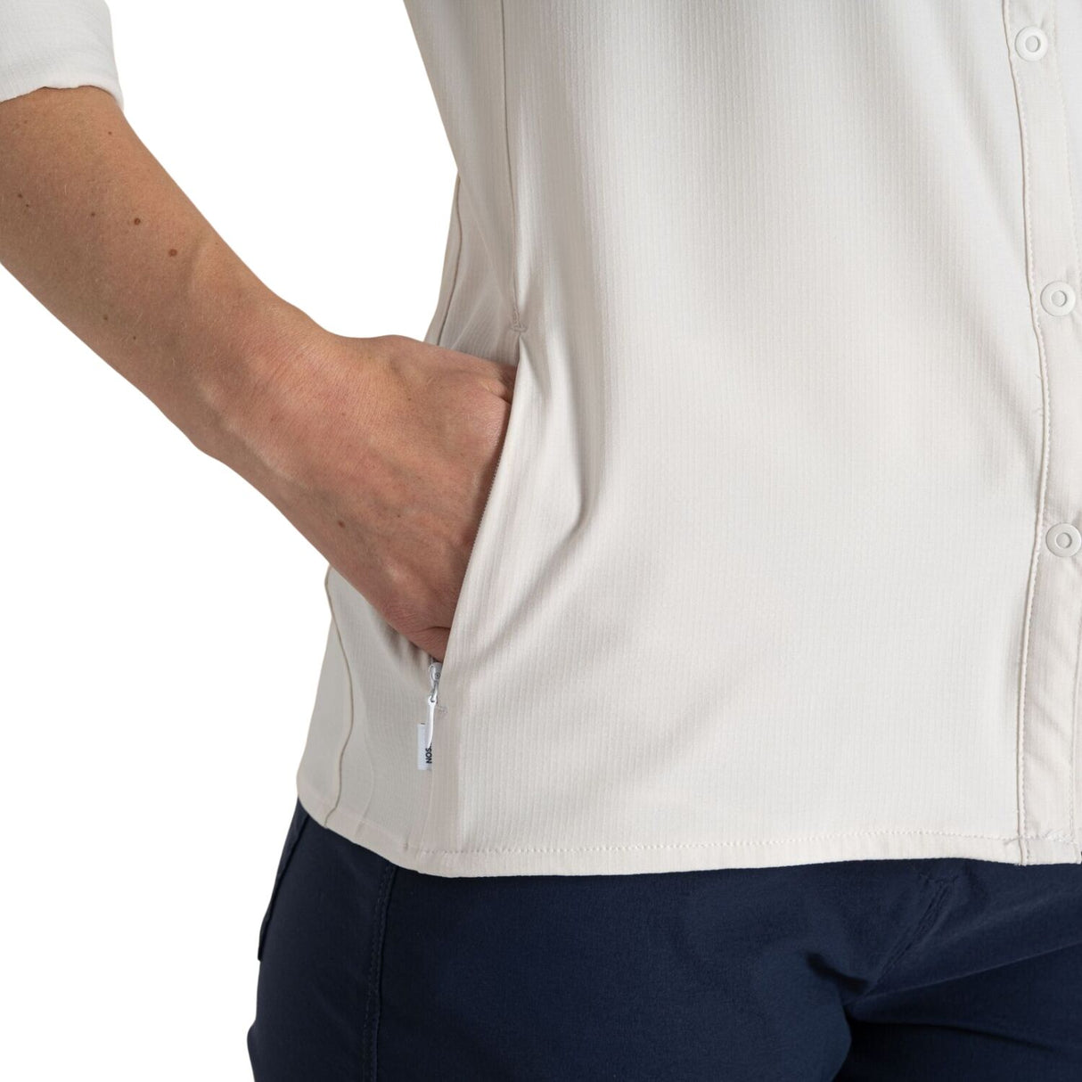 Craghoppers NosiLife Pro Long Sleeve Shirt III Womens Insect Repellent UPF50+ Quick Dry in Seasalt