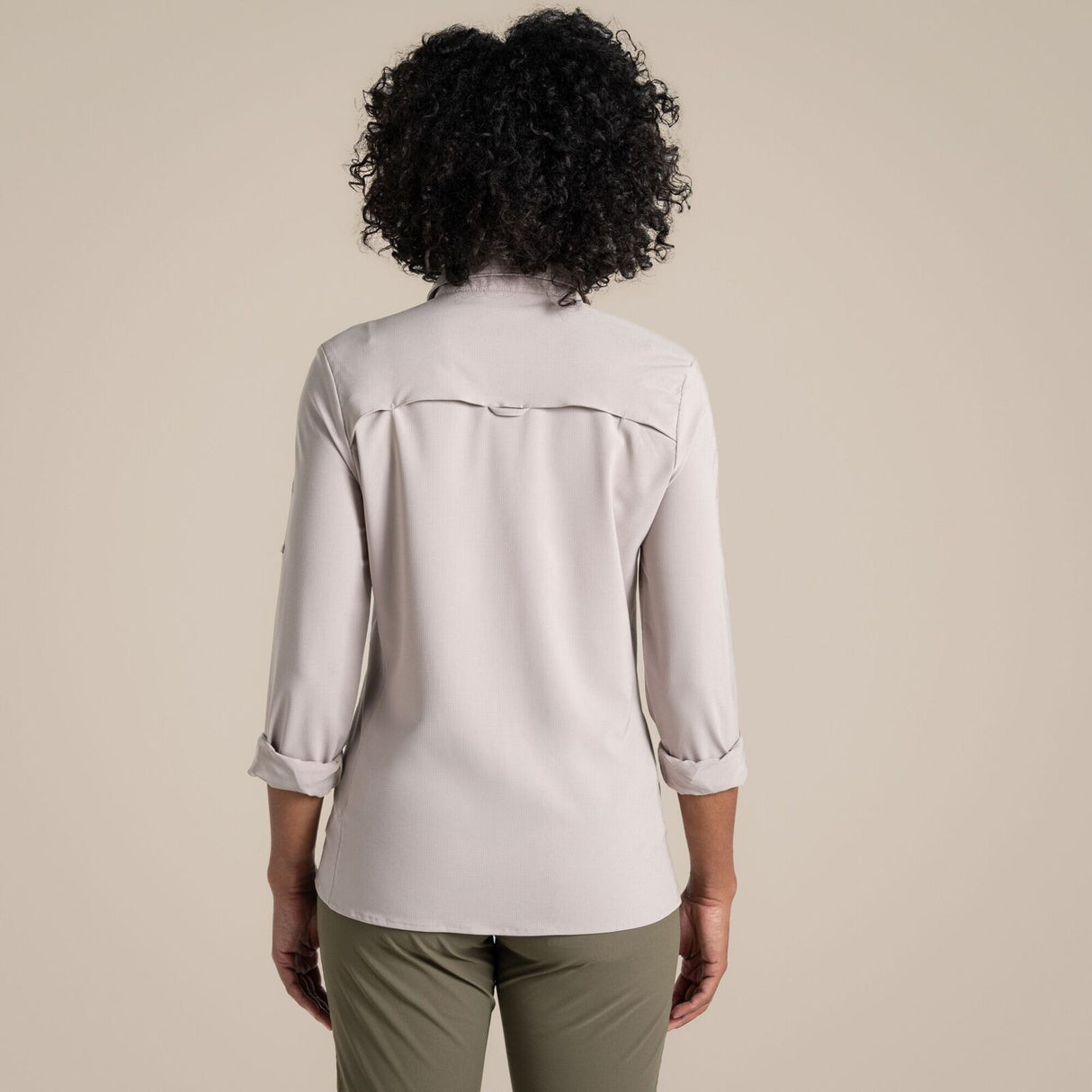 Craghoppers NosiLife Pro III Womens Long Sleeved Shirt in Soft Mushroom