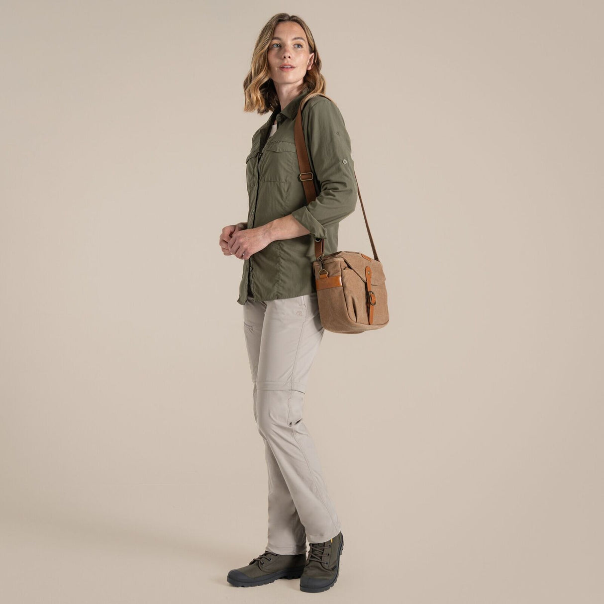 Craghoppers Womens NosiLife Adventure Long Sleeved Shirt III - Wild Olive