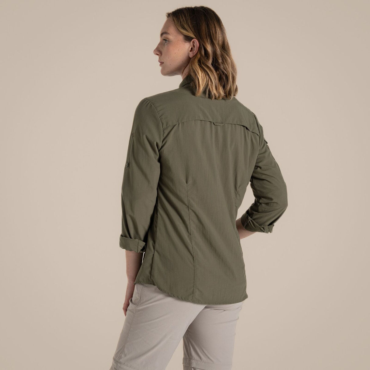 Craghoppers Womens NosiLife Adventure Long Sleeved Shirt III - Wild Olive