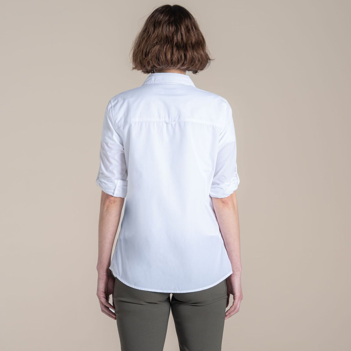 Craghoppers Womens Kiwi III Long Sleeved UPF30+ Quick Dry Shirt - White