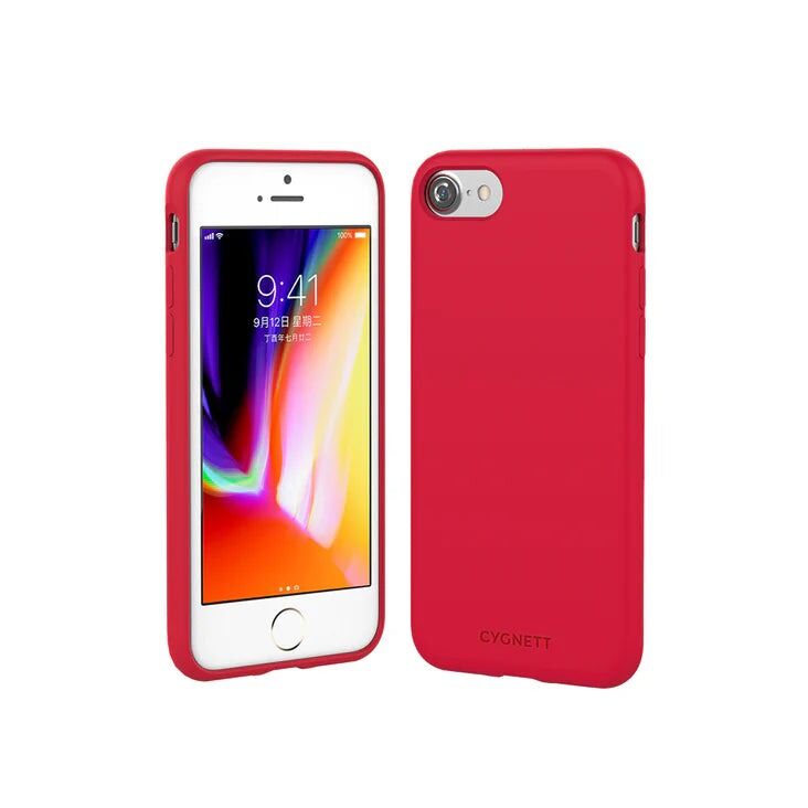 Cygnett Protective Phone Skin Case for iPhone SE 2022/2020 8 & 7 - Red