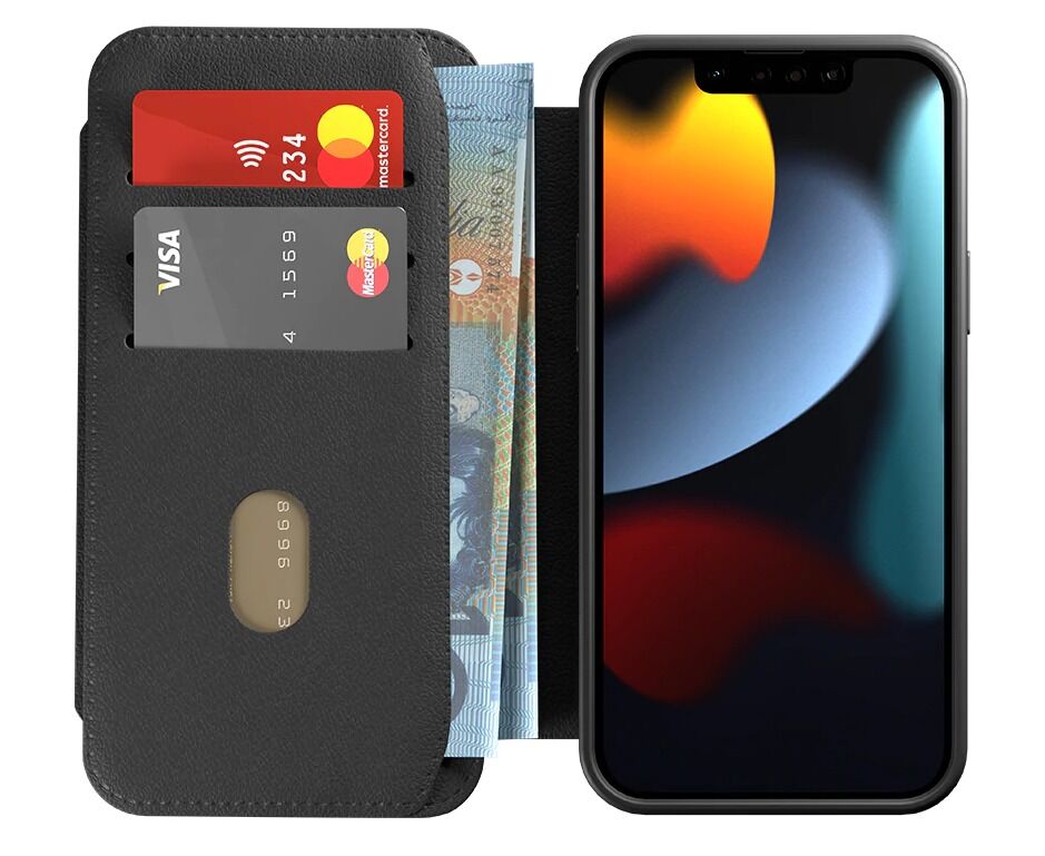 Cygnett MagSafe Wallet Phone Case For Apple iPhone 13 Pro - Black