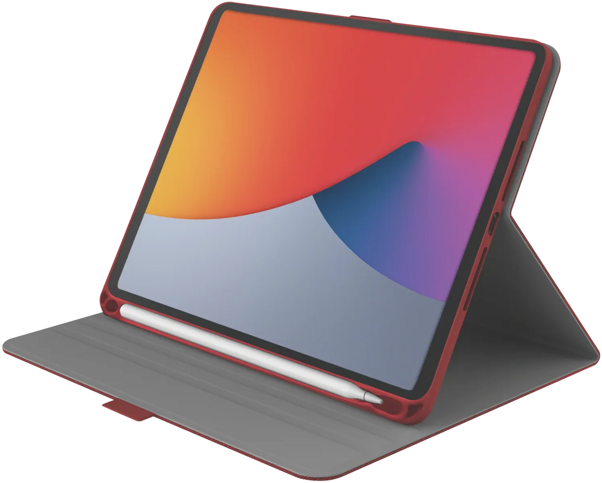 Cygnett TekView Folio Case for iPad Mini 6 - Red (Pencil Holder, 360° Protection)