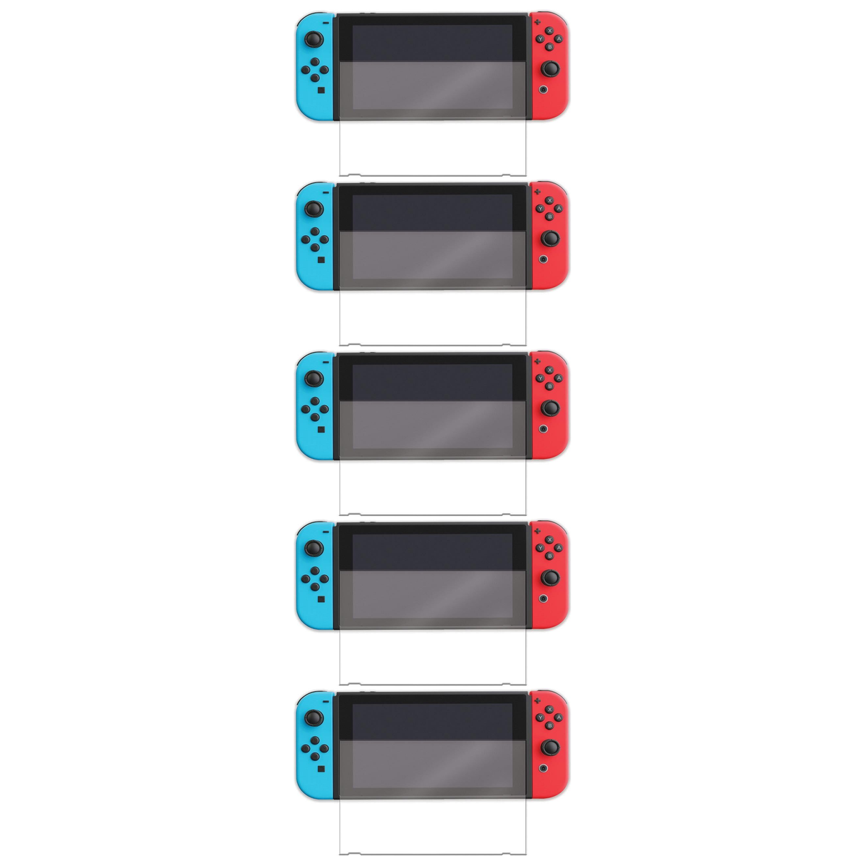 5x Cygnett DragonShield Tempered Glass Screen Protector for Nintendo Switch Bulk Pack - Clear