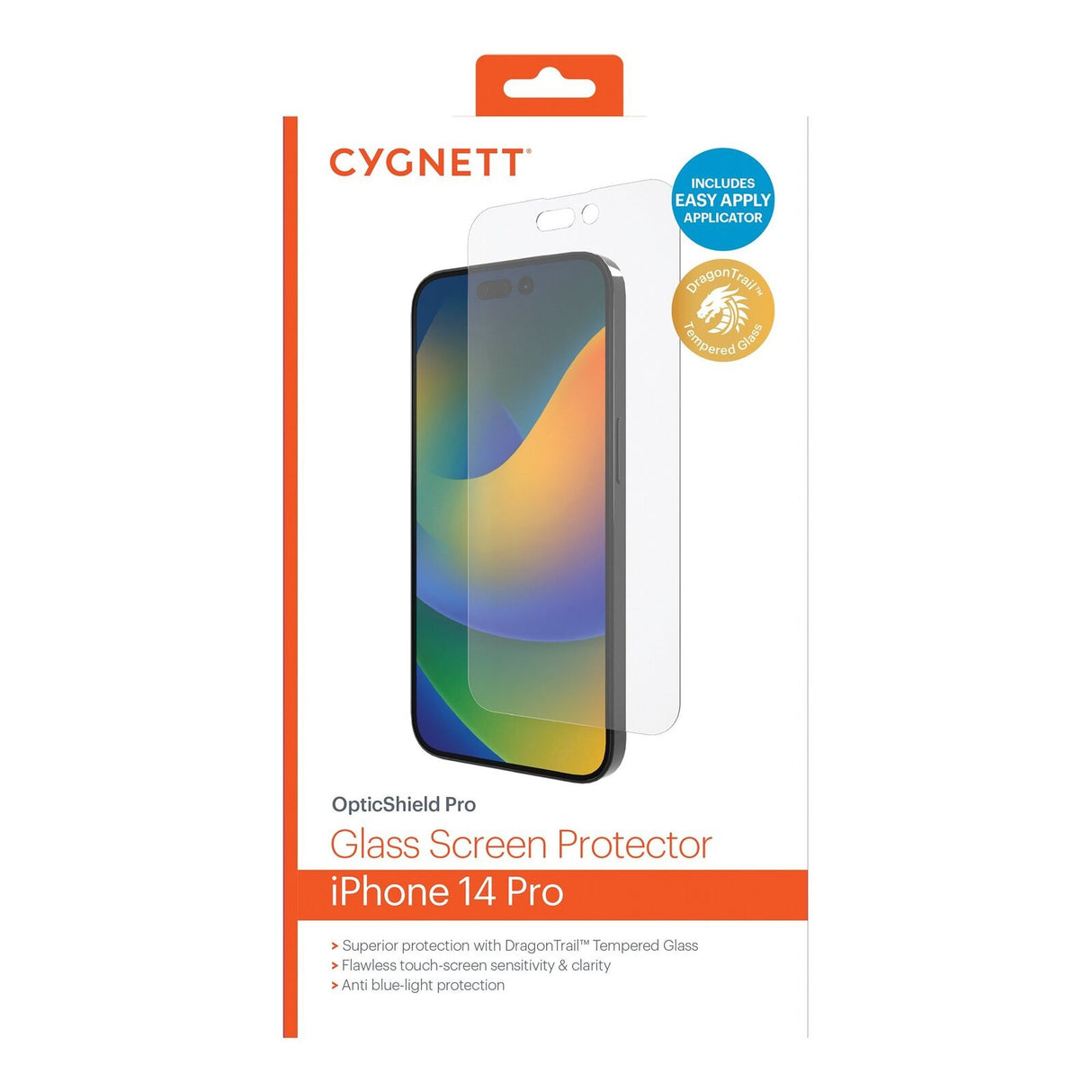 Cygnett OpticShield Pro Glass Phone Screen Protector For iPhone 14 Pro