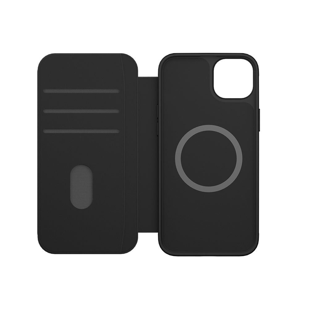 Cygnett MagWallet Folio Leather Wallet Phone Case for iPhone 14 Plus - Black