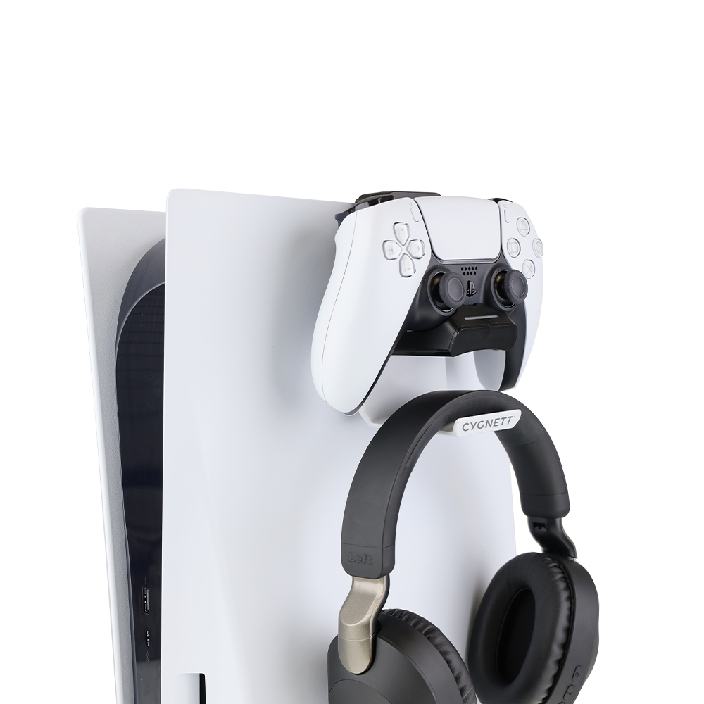 Cygnett Charge & Play for Playstation PS5 Dual Sense Controller Charging Dock + Headset Hook