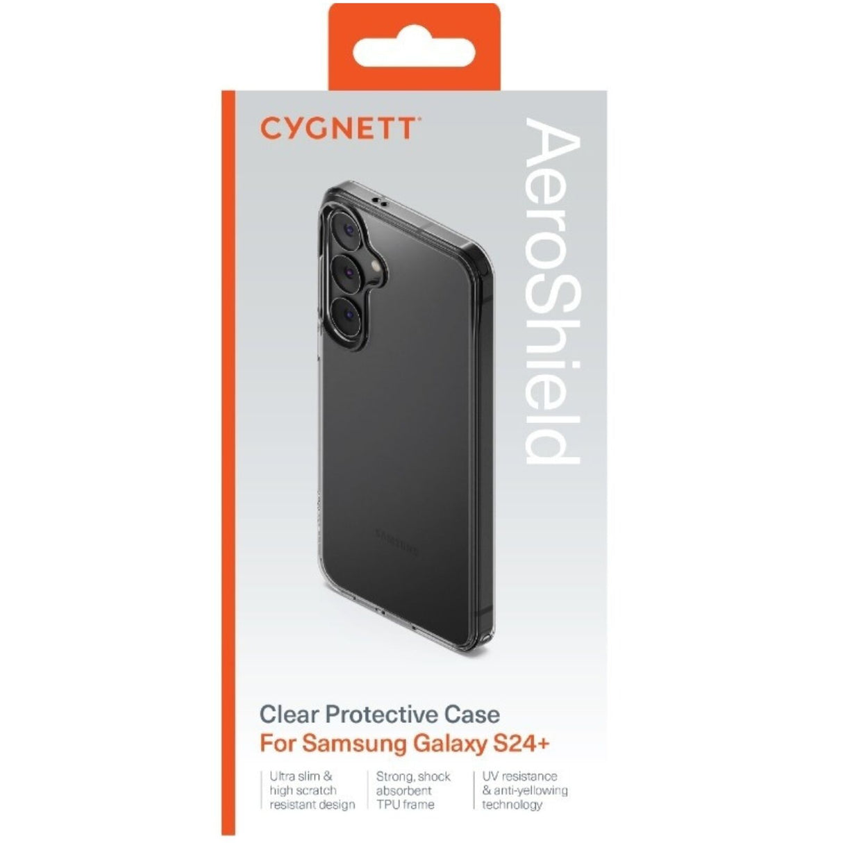 Cygnett AeroShield Slim Protective Phone Case for Samsung Galaxy S24+ - Clear