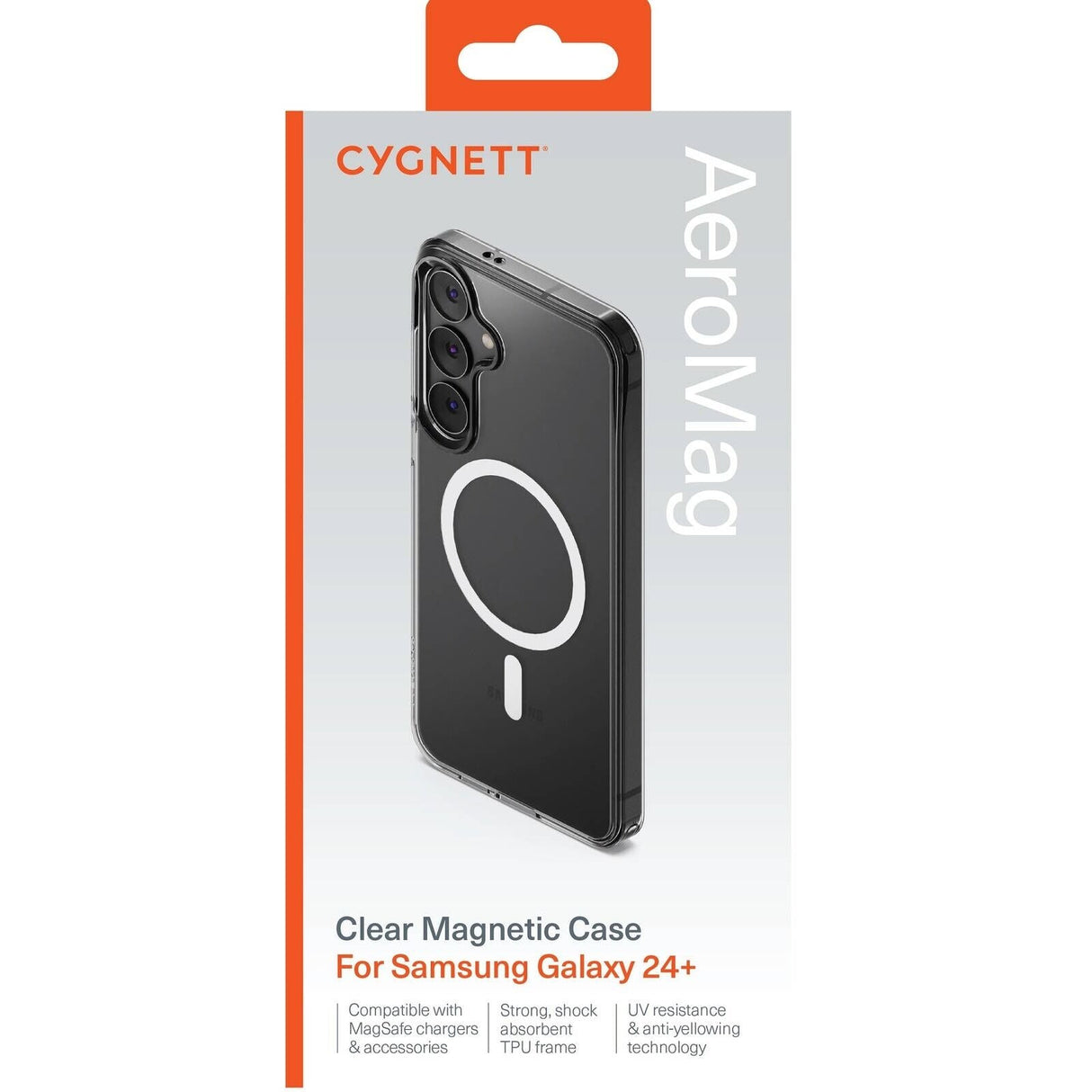 Cygnett AeroMag Magnetic Phone Case For Samsung Galaxy S24+ Plus - Clear