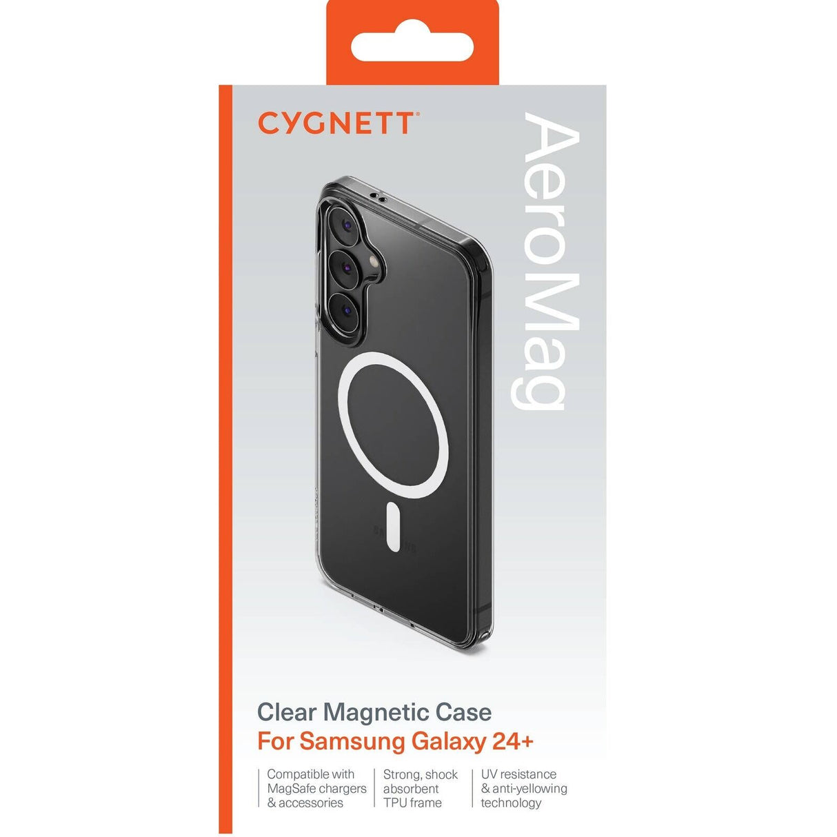 Cygnett AeroMag Magnetic Phone Case For Samsung Galaxy S24+ Plus - Clear