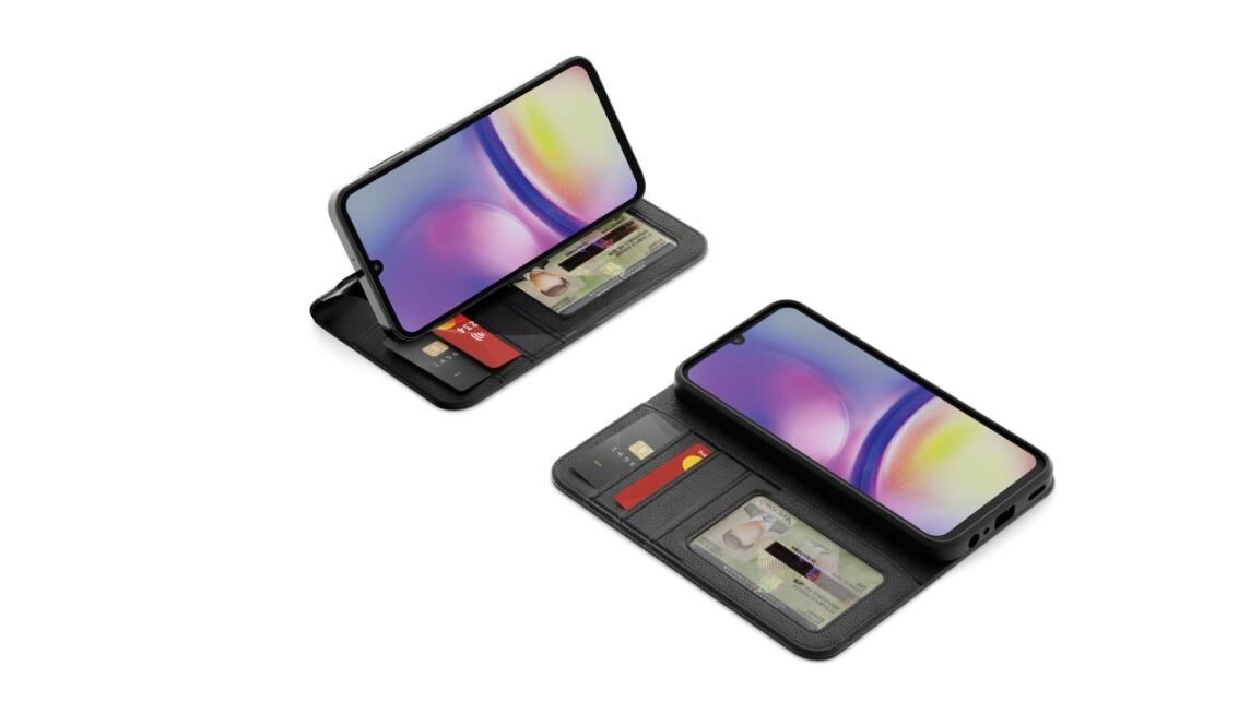 Cygnett UrbanWallet Case Samsung Galaxy A25 Wallet Cover Card Slots Stand in Black