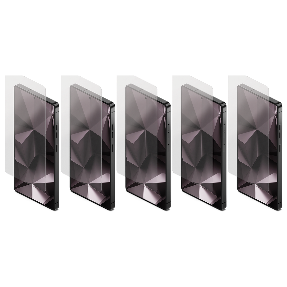 5x Cygnett Tough ScreenGuard Tempered Glass Screen Protector for Samsung S25 Ultra (Bulk Pack)