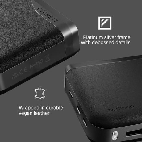 Cygnett Encore 65W Fast Charging Power Bank 20K - Black