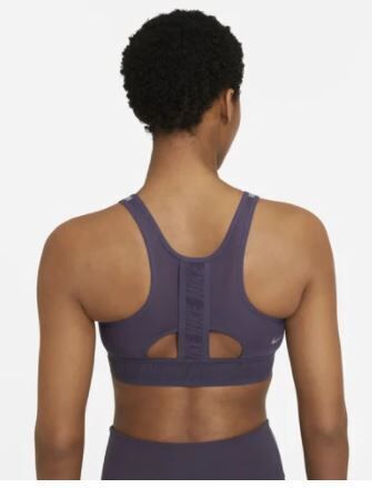 Nike Swoosh UltraBreathe Womens Medium Support Sports Bra - Purple