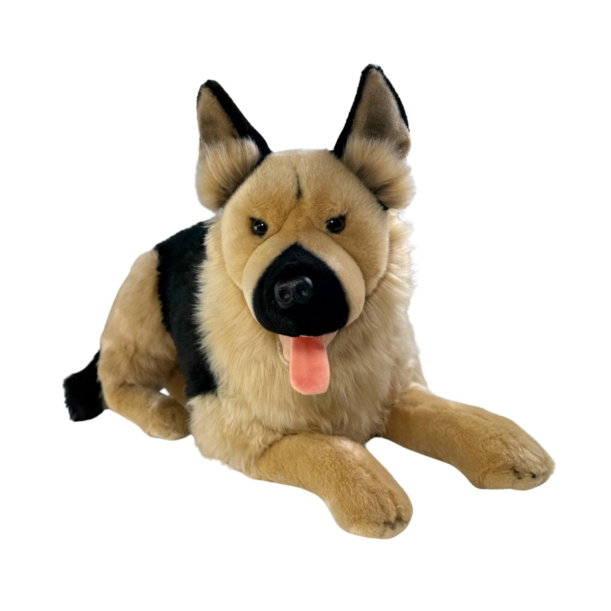Bocchetta Caesar 64cm Lying German Shepherd Plush Toy (Realistic Stuffed Animal Dog Gift)