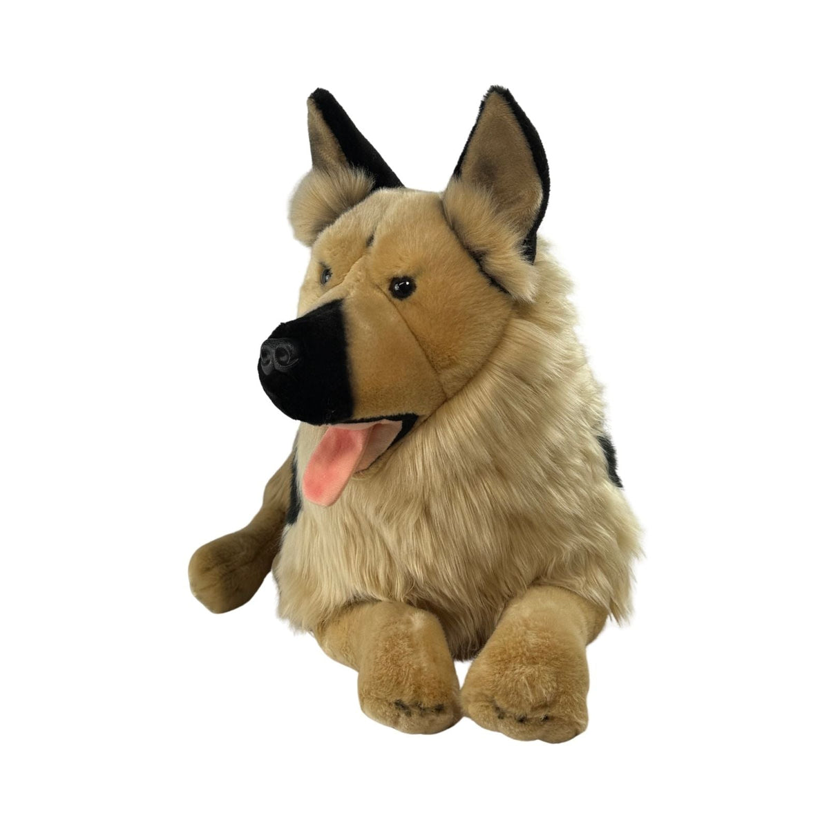 Bocchetta Caesar 64cm Lying German Shepherd Plush Toy (Realistic Stuffed Animal Dog Gift)