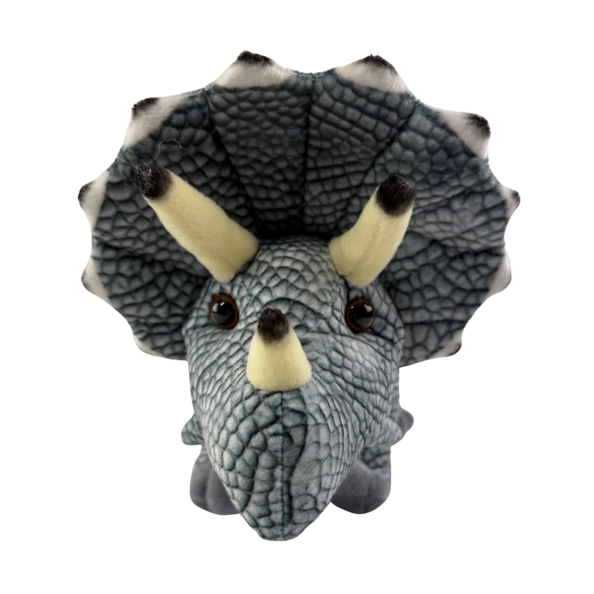 Bocchetta Crestor 33cm Triceratops Dinosaur Plush Toy (Realistic Stuffed Animal Dino Gift)