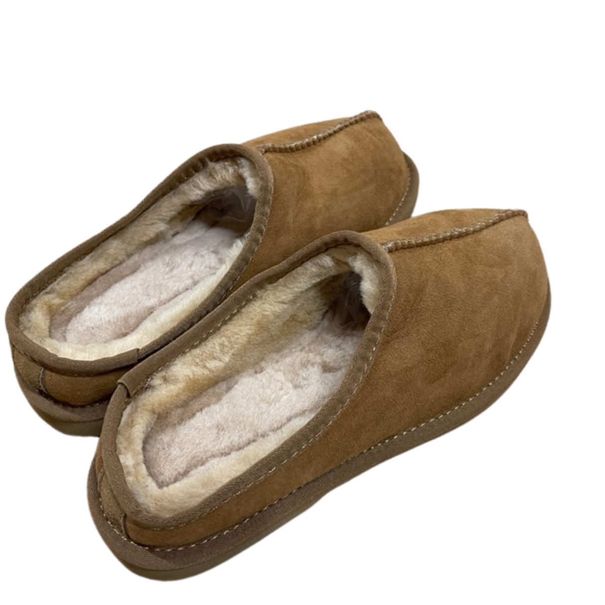 Australian Sheepskin Merino Wool Scuffs Clogs Moccasins Slippers Winter UGG - Chestnut