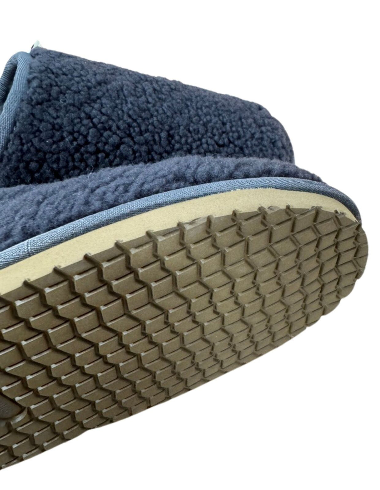 100% Australian Merino Sheepskin Curly Scuffs Moccasins Boucle Slippers Slip On UGG - Grey