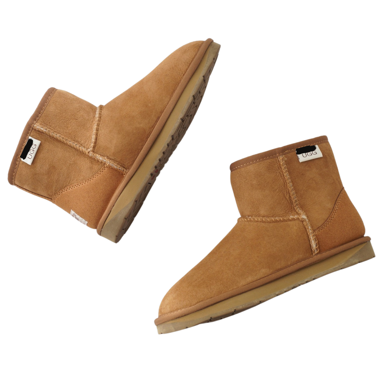 Australian Sheepskin Merino Wool UGG Ankle Boots Moccasins Slippers Shoes Classic - Chestnut